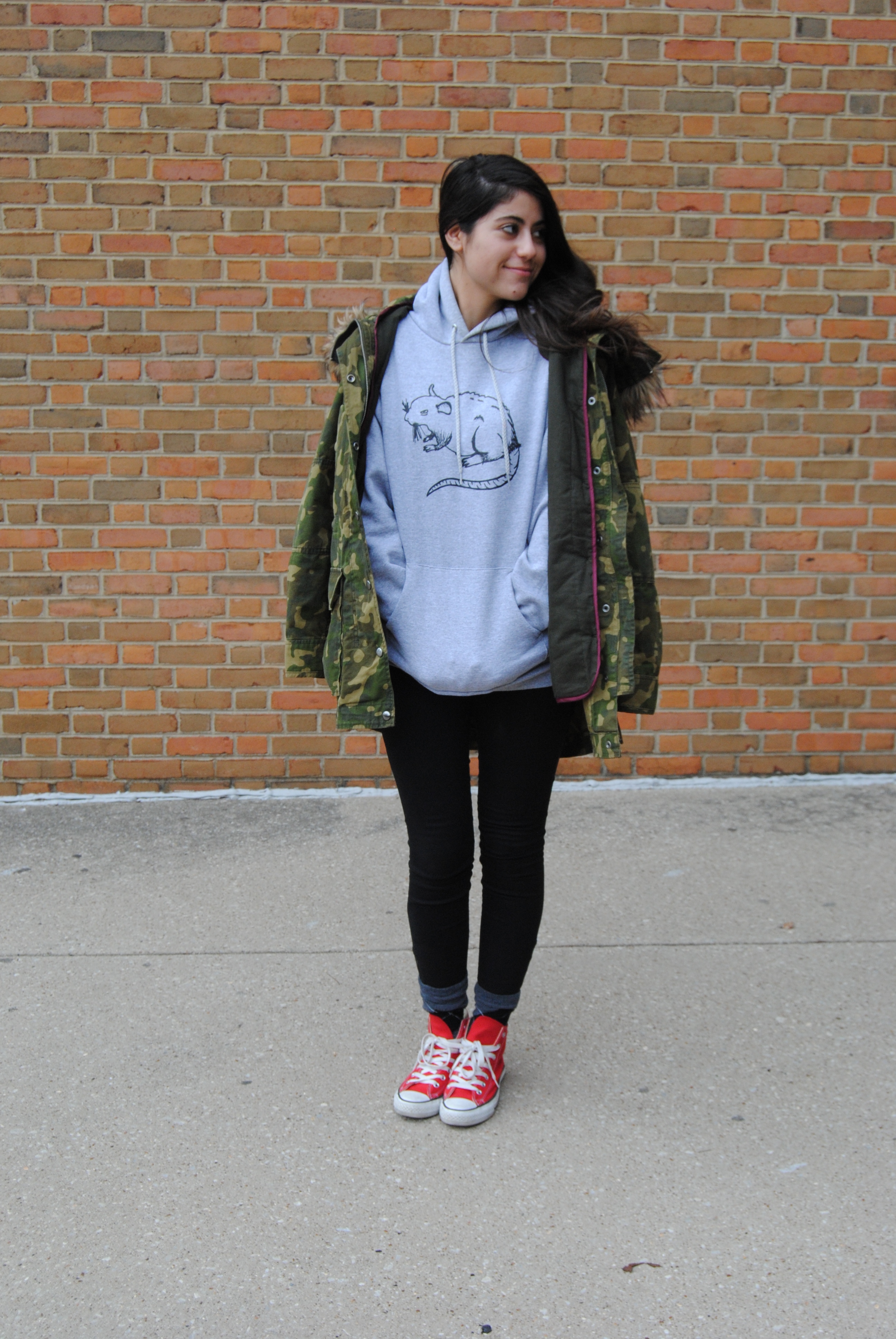 Sweater: Stray Rats, Jacket: Gap, Jeans: Forever 21, Shoes: Converse